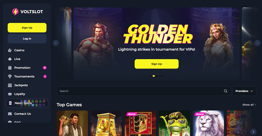 Volt casino startpagina