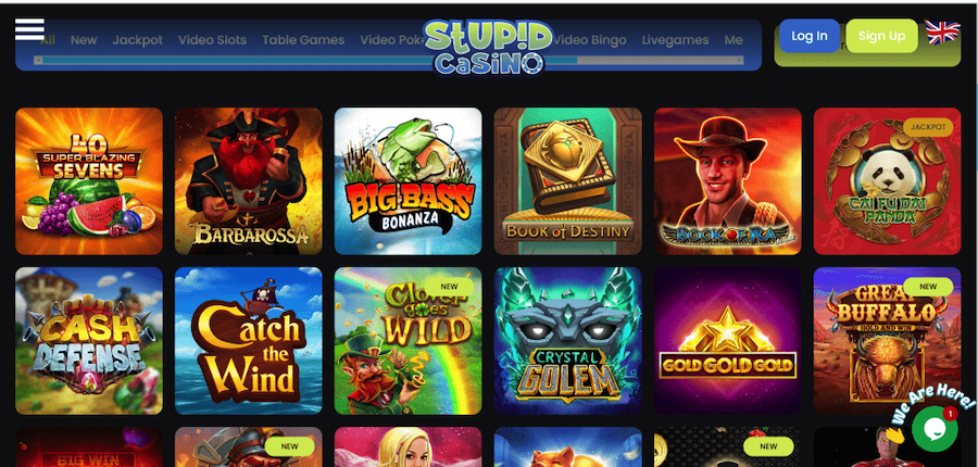 Spellen bij Stupid Casino